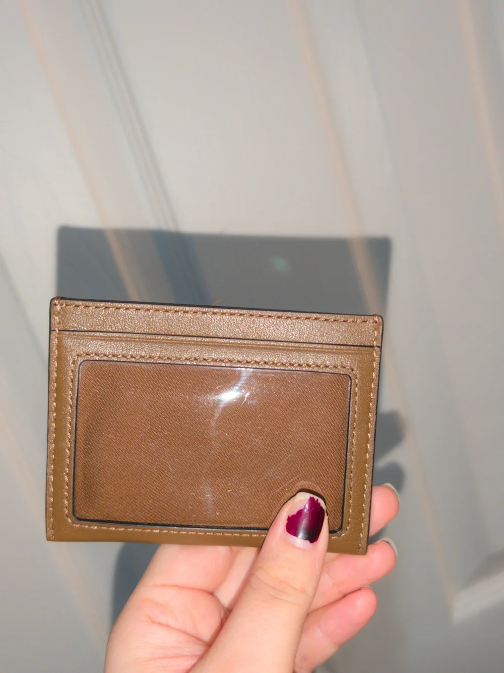 Coach Card Case in light brown never used